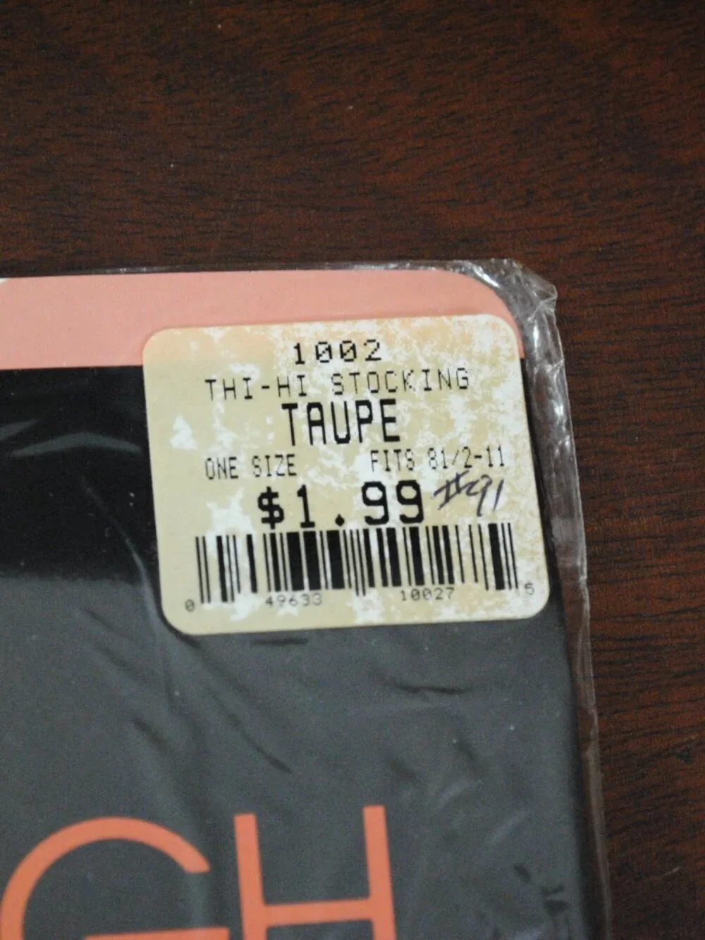 Vintage Thigh High Fashion Collection Taupe / Brown Stockings Sealed NOS